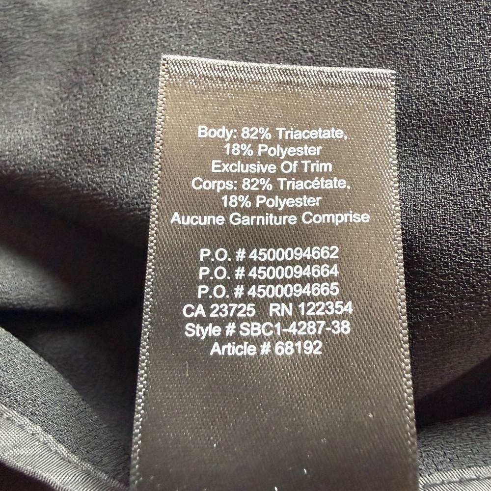 Babaton Black Open-Front Women's Blazer Jacket - Picture 9 of 11